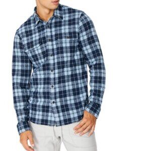 NWT 7 Diamonds Generations Check Button-up Shirt in Blue Size XLG 4 Way Stretch